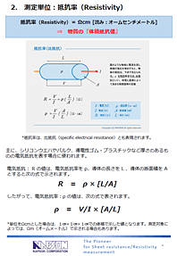 電気抵抗測定（低効率／シート抵抗）測定方法・測定原理